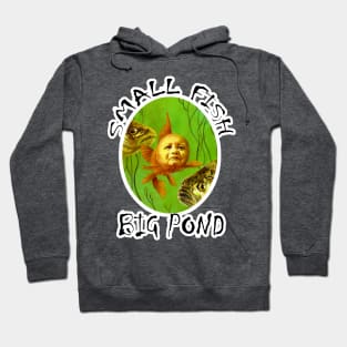 Small Fish Big Pond Baby Goldfish Design Hoodie